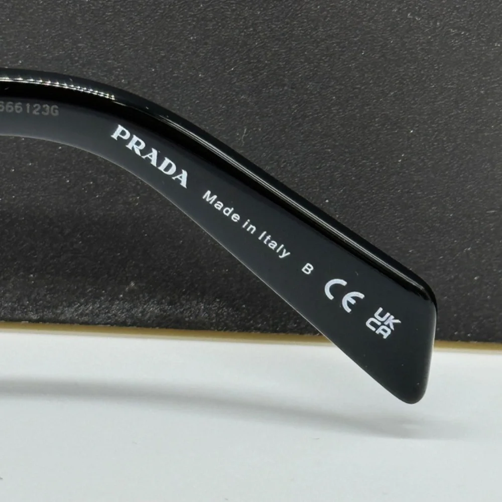 NEW PR A05S 16K08Z PRADA BLACK GREY SQUARE SPR A05 16K08Z UNISEX SUNGLASSES